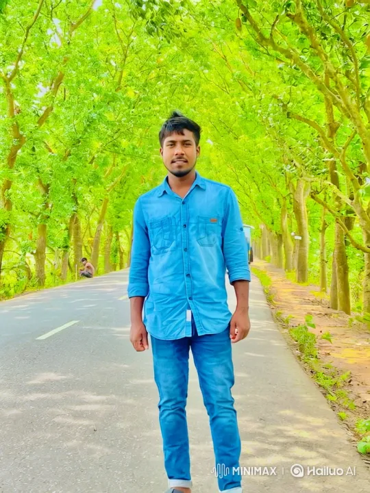 Couple Shares Intimate Moment on Tree-Lined Road – AI Generated Video | Hailuo AI
