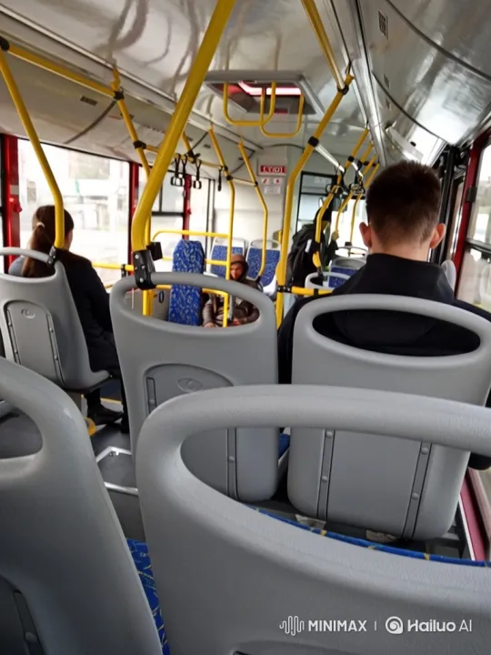 Unexpected Flash of Light on Moving Bus – AI Generated Video | Hailuo AI