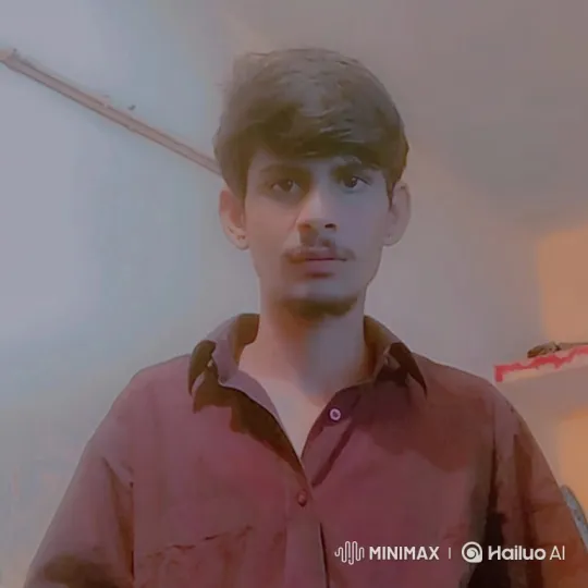 Young Man Maintains Calm, Contemplative Stare – AI Generated Video | Hailuo AI