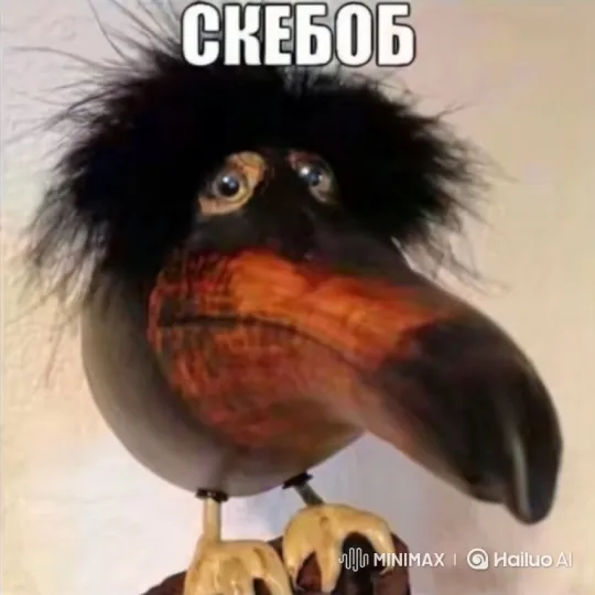 Bird-like Creature Dances Quirky on Sandy Beach – AI Generated Video | Hailuo AI