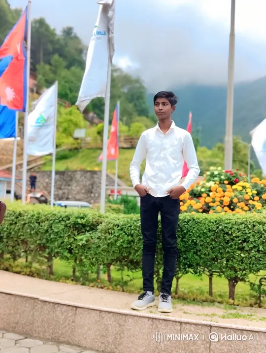 Young Man Contemplates Scenic Mountain Landscape – AI Generated Video | Hailuo AI