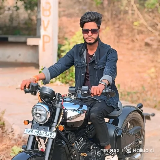 Young Man Prepares for Motorcycle Ride – AI Generated Video | Hailuo AI