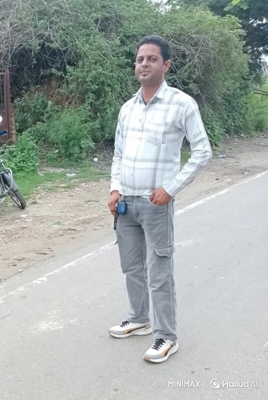 Man on Road with Gentle Smile and Soft Breeze – AI Generated Video | Hailuo AI