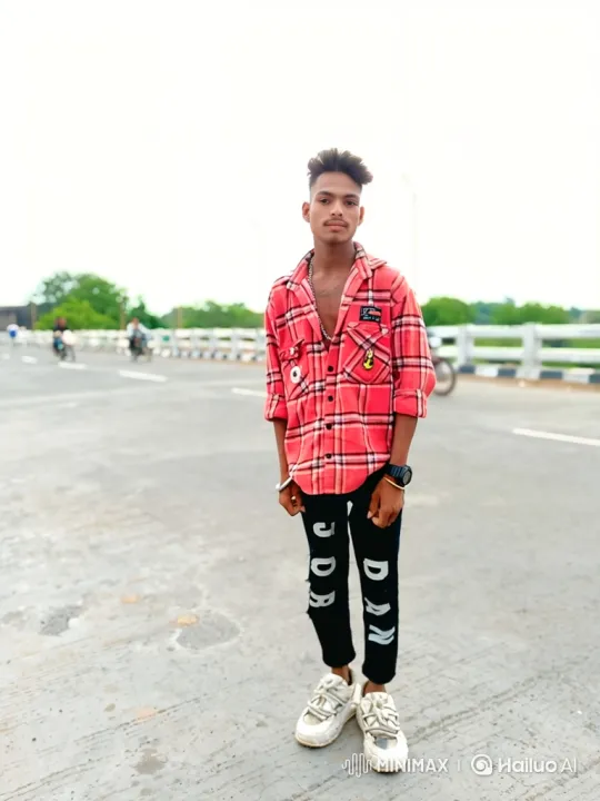 Young Man on Bridge Road: A Study in Confidence – AI Generated Video | Hailuo AI