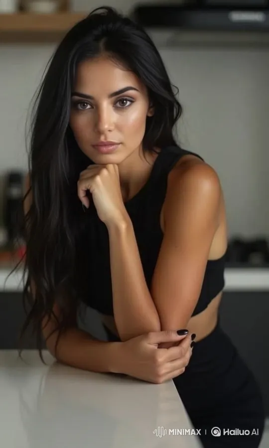 Woman Transforms Mood, Approaches Camera with Charm – AI Generated Video | Hailuo AI