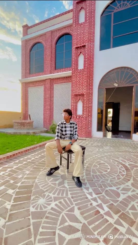 Lookalike of Narendra Modi greets man in courtyard – AI Generated Video | Hailuo AI