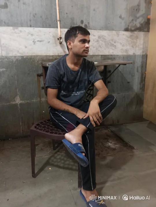Young Man Adjusts Posture, Faces Camera Calmly – AI Generated Video | Hailuo AI