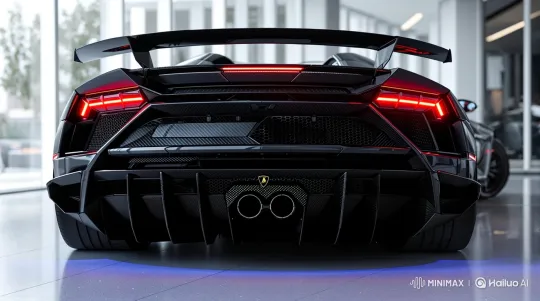 Lamborghini Showcase: Dynamic Angles and Glowing Features – AI Generated Video | Hailuo AI