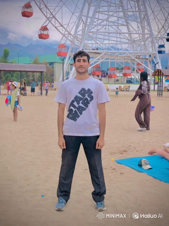 Couple Shares Quiet Moment by Ferris Wheel – AI Generated Video | Hailuo AI