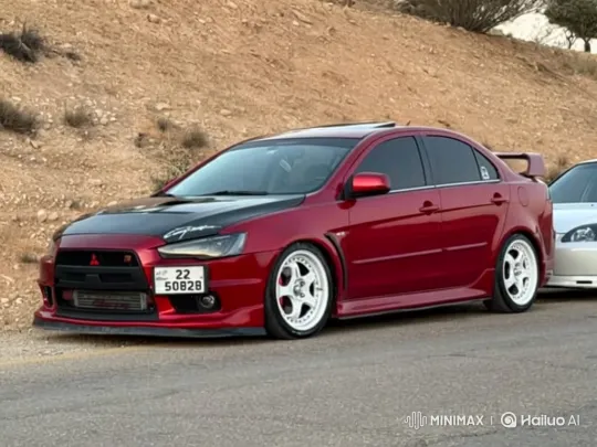 Red Sedan's Air Suspension Transformation – AI Generated Video | Hailuo AI