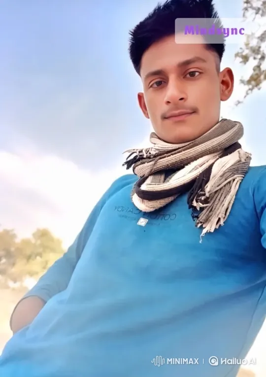 Young Man in Gentle Breeze with Peaceful Expression – AI Generated Video | Hailuo AI