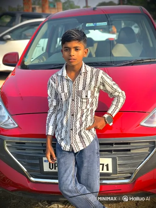 Young Boy Meets Man Resembling Modi in Car Scene – AI Generated Video | Hailuo AI