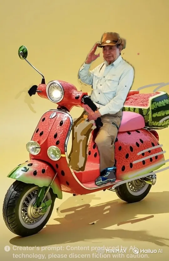 Elderly Man Rides Enchanted Winged Horse with Fighter Jets – AI Generated Video | Hailuo AI