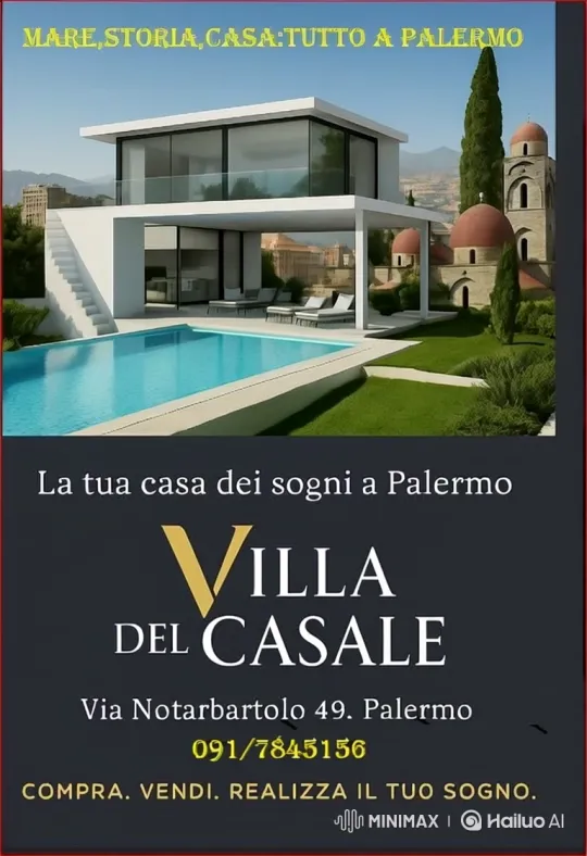 Luxury Villa Blends Modern Design with Historic Palermo Backdrop – AI Generated Video | Hailuo AI