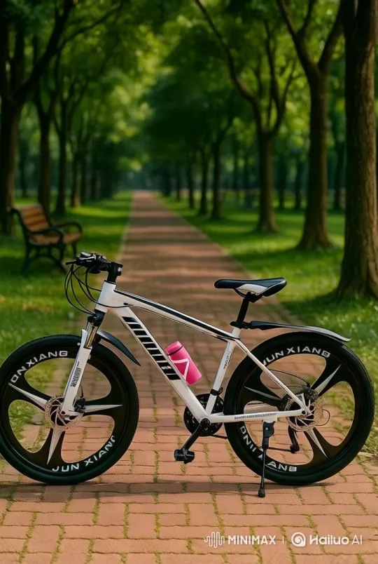 Sleek Bicycle Showcased in Luxury Villa Setting – AI Generated Video | Hailuo AI