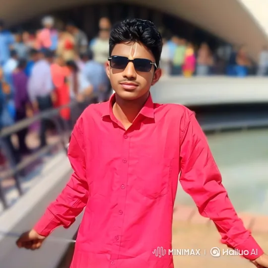 Young Man in Red Shirt Relaxing Outdoors – AI Generated Video | Hailuo AI