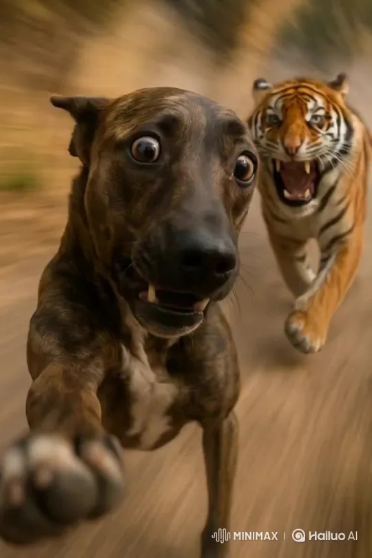Tiger Pursuit – AI Generated Video | Hailuo AI