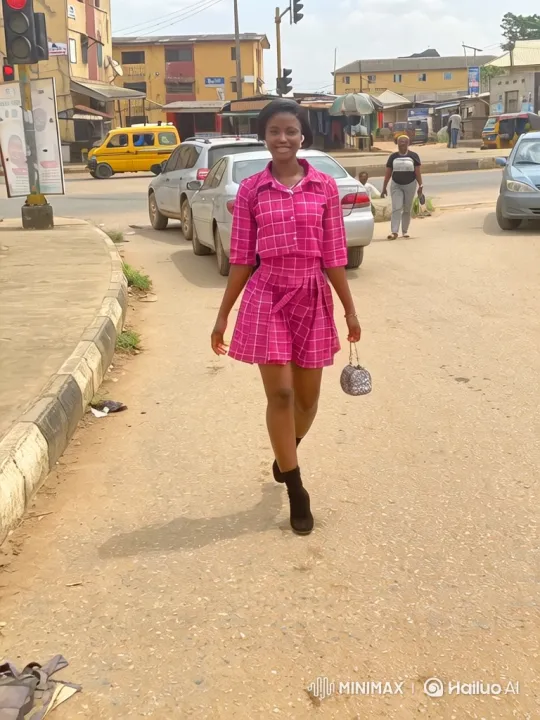 Young Woman's Confident Journey to Fashion Store Interior – AI Generated Video | Hailuo AI