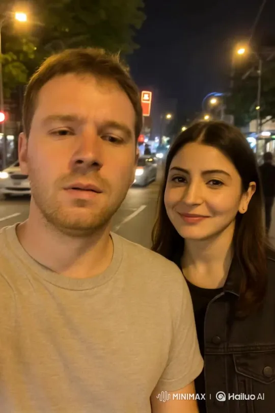 Authentic, Candid iPhone Selfie with Anushka Sharma – AI Generated Video | Hailuo AI