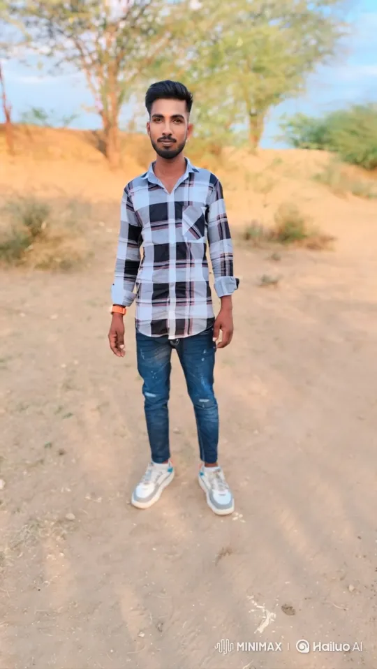 Young Man Meets Narendra Modi in Dusty Landscape – AI Generated Video | Hailuo AI