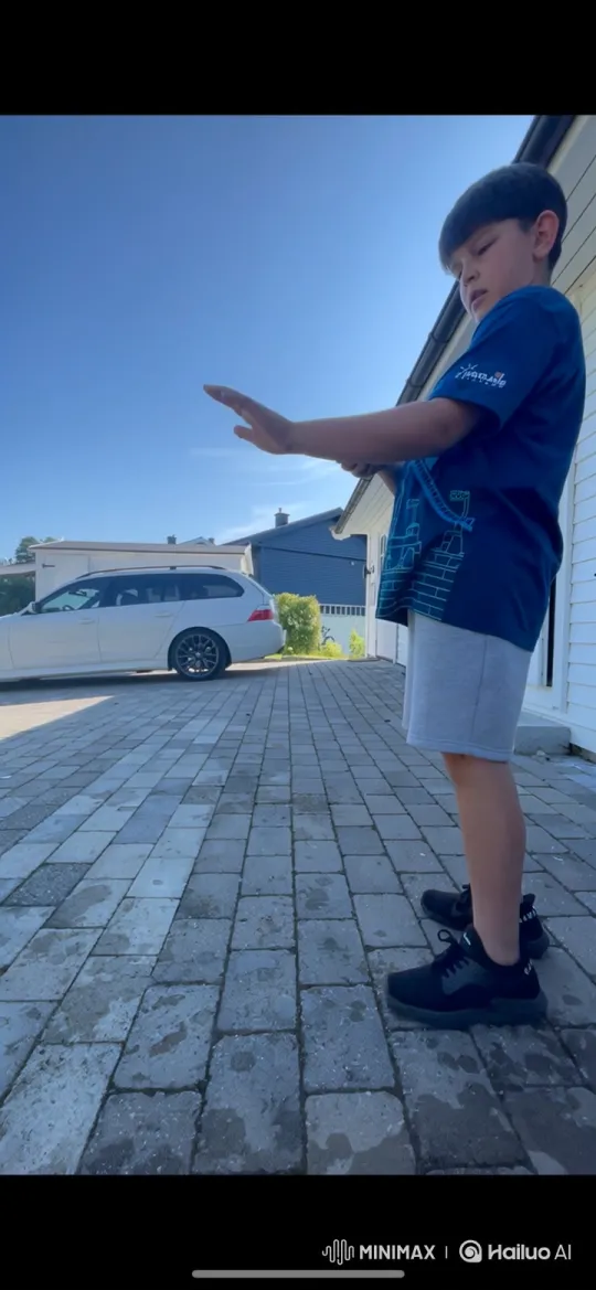 Young Boy Conjures Glowing Water Sphere – AI Generated Video | Hailuo AI