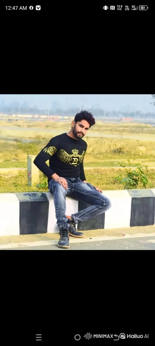 Young Man on Street Corner with Steady Gaze – AI Generated Video | Hailuo AI