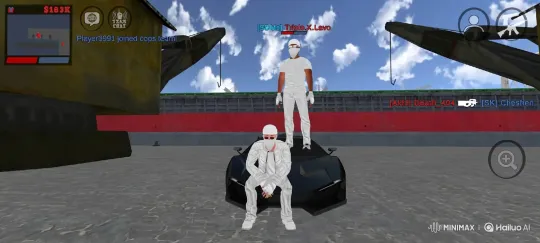 Industrial Dockyard Video with Sports Car and Figures – AI Generated Video | Hailuo AI