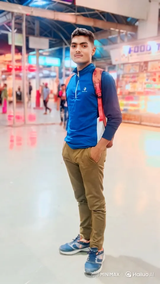 Young Man Meets Narendra Modi at Bustling Station – AI Generated Video | Hailuo AI