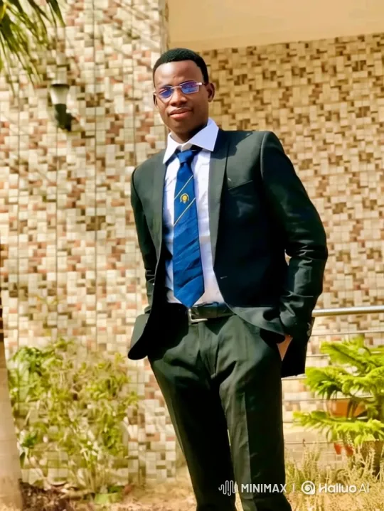 Confident Young Man in Warm Light Amidst Shifting Background – AI Generated Video | Hailuo AI