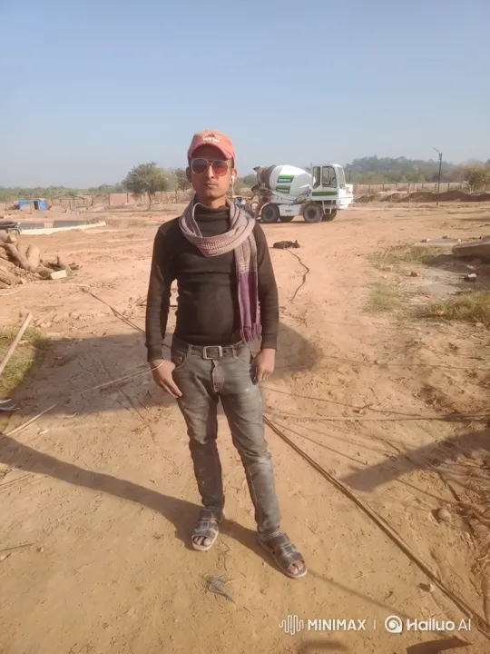 Construction Site Observation: Man in Motionless Stance – AI Generated Video | Hailuo AI