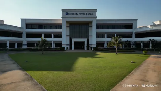 Grand Entrance of Kingscity Private School in Nigeria – AI Generated Video | Hailuo AI