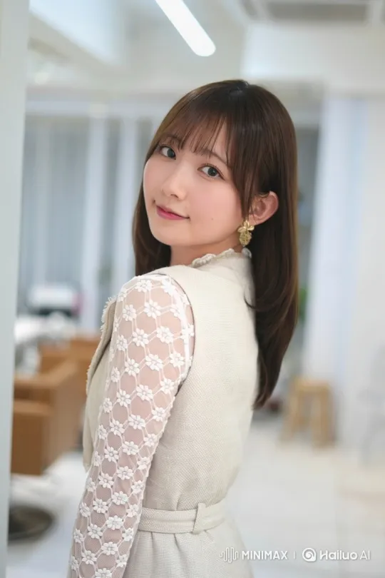 Young East Asian Woman Submerges Gracefully in Water – AI Generated Video | Hailuo AI