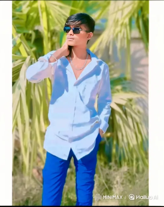 Stylish Young Man in White Shirt and Blue Pants – AI Generated Video | Hailuo AI