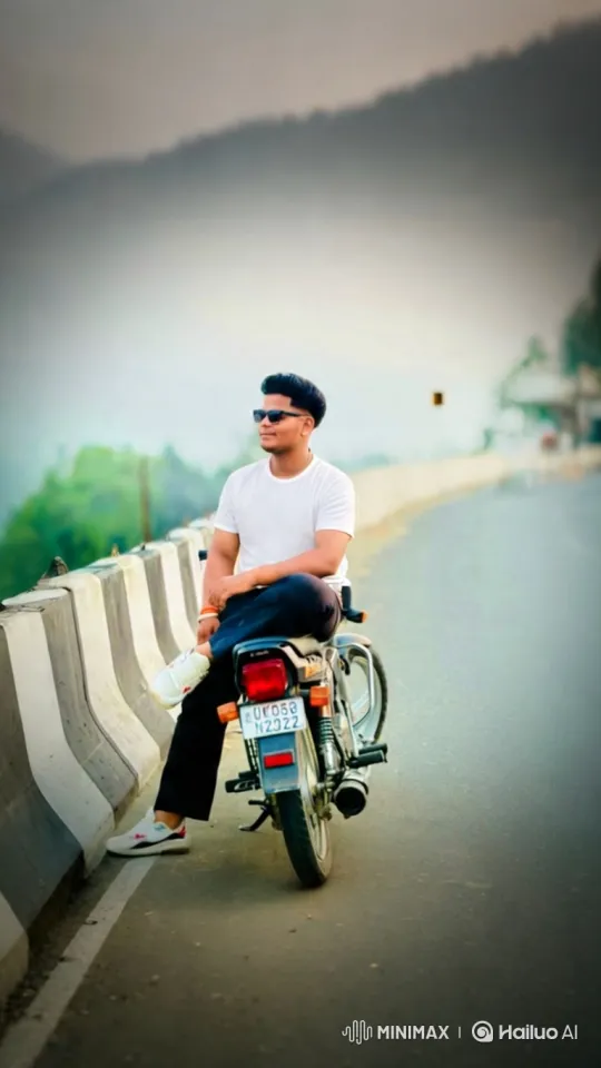 Young Man Meets Distinguished Gentleman on Mountain Road – AI Generated Video | Hailuo AI