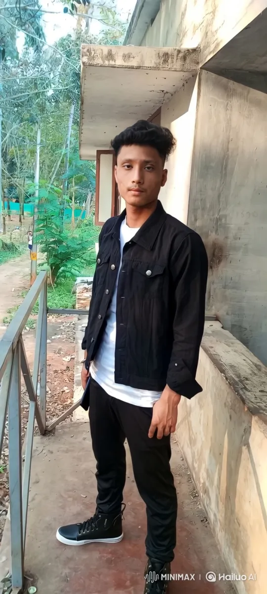 Young Man in Contemporary Attire Stands on Walkway – AI Generated Video | Hailuo AI