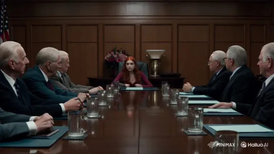 Woman Transforms into Wolf, Kills Elderly Man in Meeting – AI Generated Video | Hailuo AI