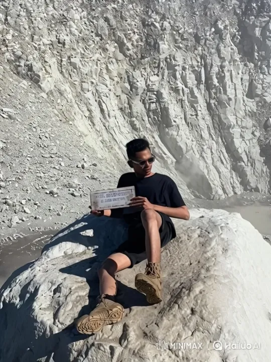 Man on Mountain to Earth from Space Panorama – AI Generated Video | Hailuo AI