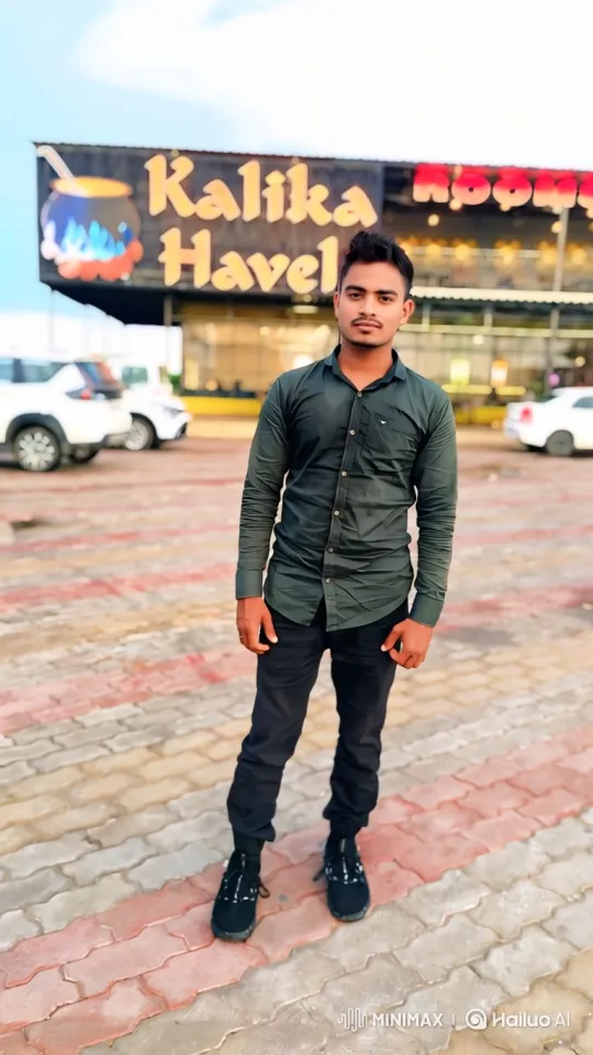 Young Man in Parking Lot with Gentle Smile – AI Generated Video | Hailuo AI