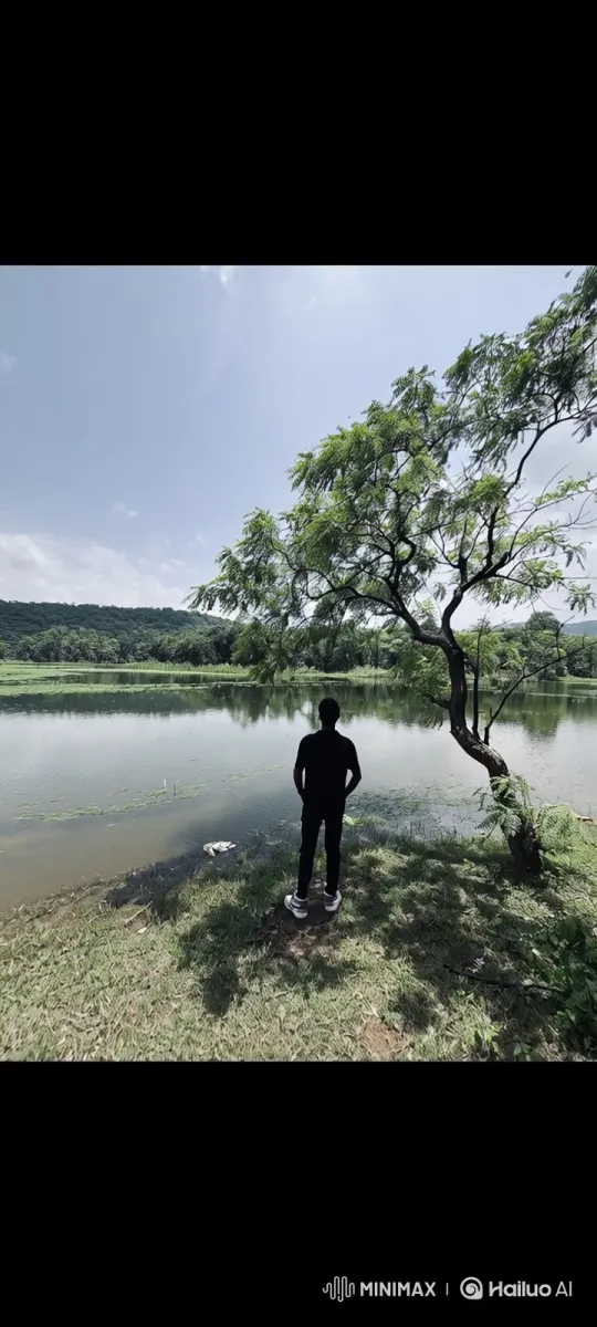 Orbital View of Earth from Tranquil Lake Perspective – AI Generated Video | Hailuo AI