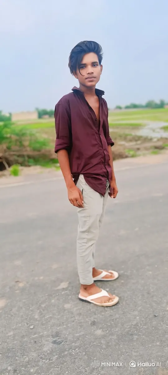 Young Man on Rural Road: Golden Hour Transformation – AI Generated Video | Hailuo AI