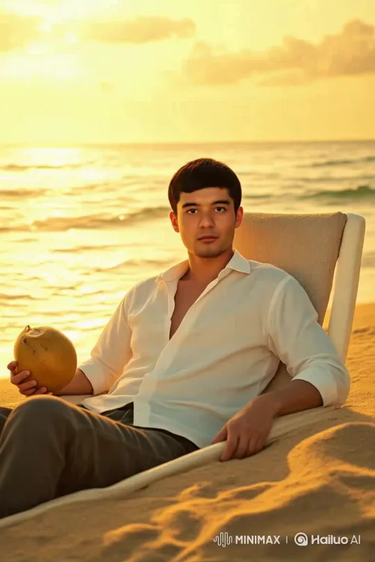 Uzbek Man Enjoys Luxury in Dubai's Scenic Yacht – AI Generated Video | Hailuo AI
