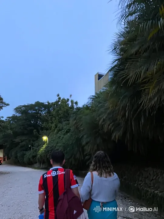 Family Walks Together Down Dusk Path – AI Generated Video | Hailuo AI