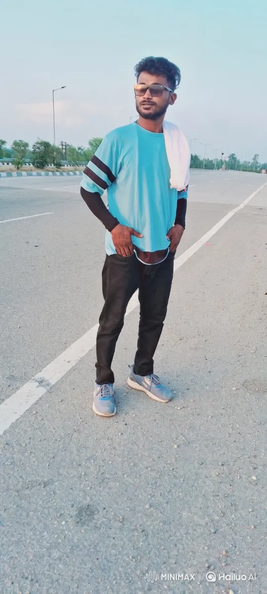Young Man Meets Brand Ambassador on Empty Highway – AI Generated Video | Hailuo AI