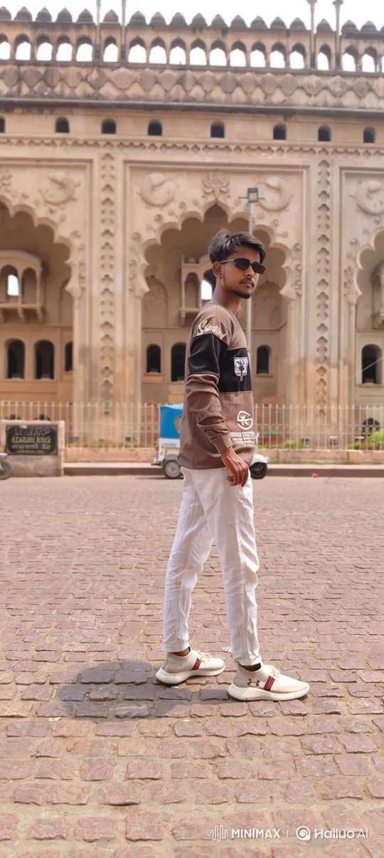 Young Man Meets Older Gentleman in Front of Building – AI Generated Video | Hailuo AI