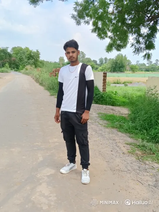 Young Man Meets Figure Resembling PM Modi on Rural Road – AI Generated Video | Hailuo AI