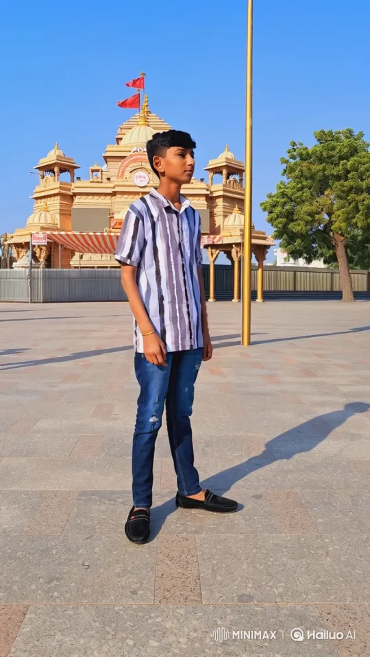 Young Man Meets Political Figure in Grand Courtyard – AI Generated Video | Hailuo AI