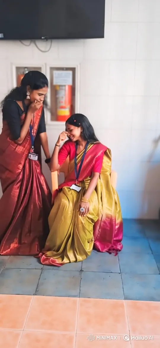 Joyful Women Laughing in Traditional Attire – AI Generated Video | Hailuo AI