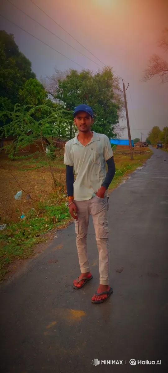 Young Man Meets Prominent Figure on Rural Roadside – AI Generated Video | Hailuo AI