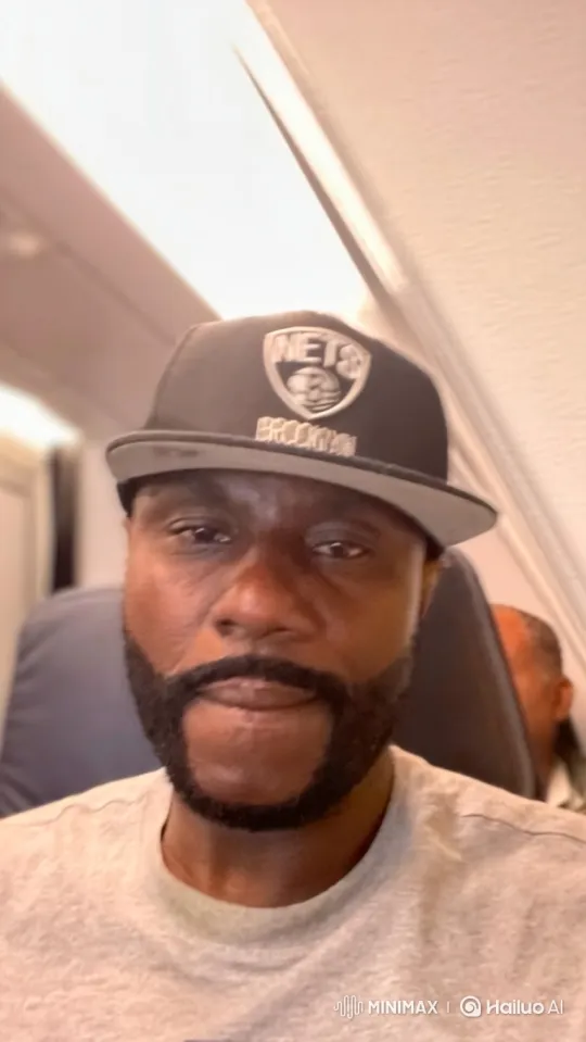Close-up Portrait of Man in Airplane Cabin – AI Generated Video | Hailuo AI