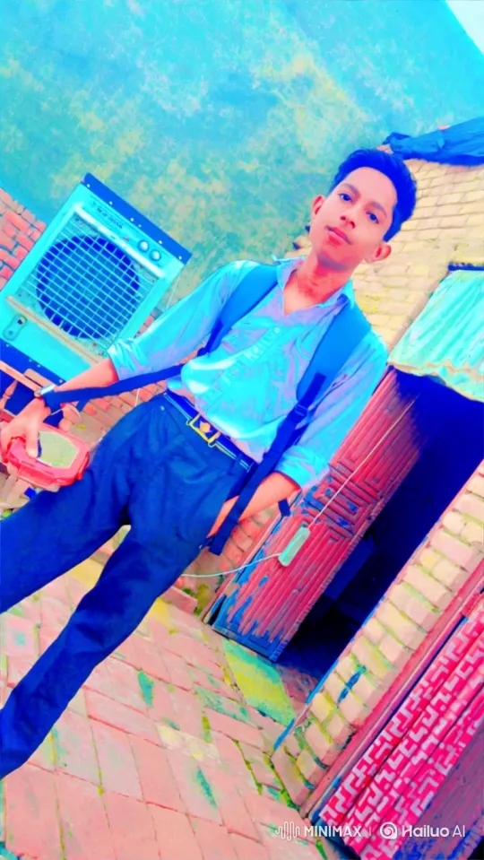 Young Man Meets Narendra Modi in Colorful Courtyard – AI Generated Video | Hailuo AI